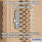 Salsbury Industries 4 Tier Vented Locker, 12"Wx66"Hx12"D, 4 Door, Tan, Unassembled 74152TN-U - alternate 5